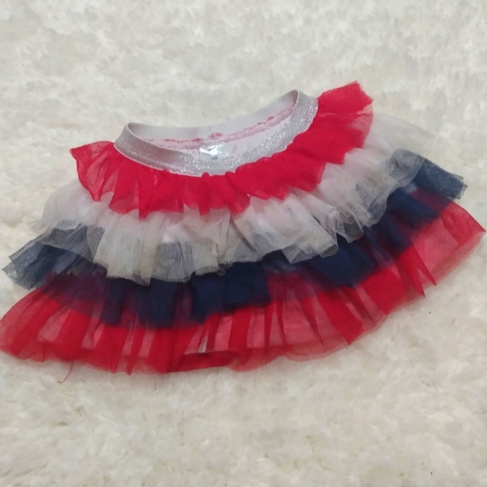 Cutie pie patriotic tutu girls 12 months